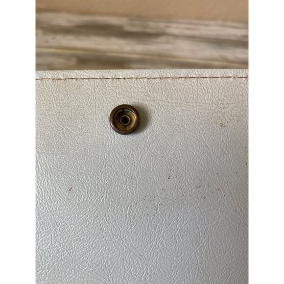 1950s Aetna USA Black Patent Envelope Clutch Purse Royaltone Lined 15" Mid Centu - Picture 10 of 16